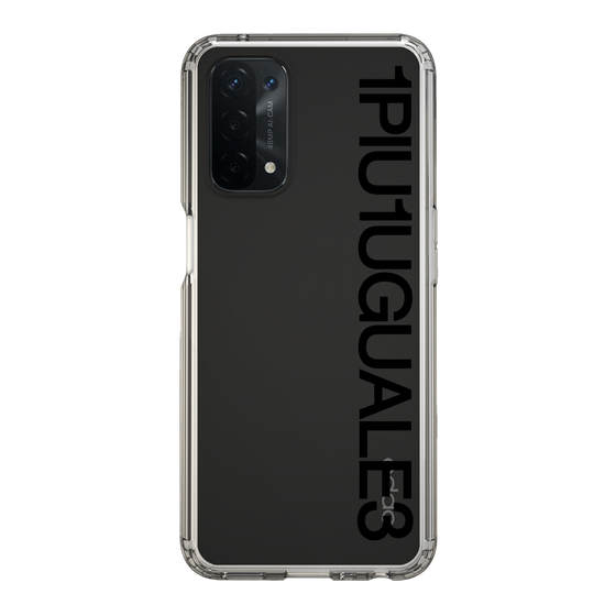 Slim Protection Case for OPPO A54 5G［ 1PIU1UGUALE3 - Logo - Black ］