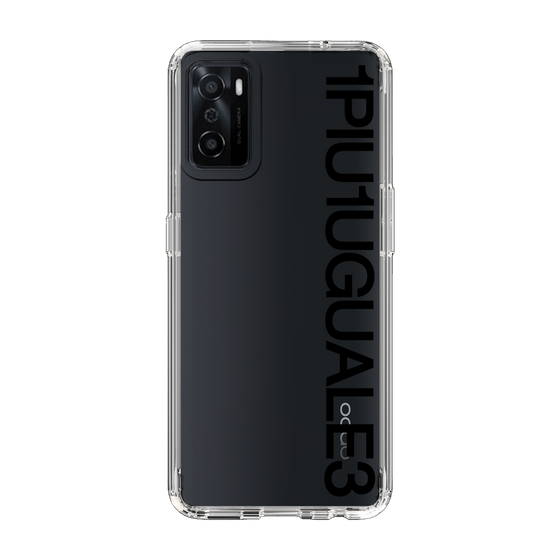 Slim Protection Case for OPPO A55s 5G［ 1PIU1UGUALE3 - Logo - Black ］