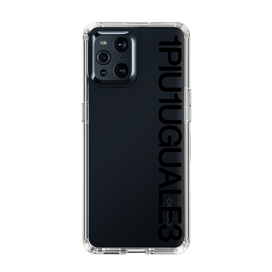 Slim Protection Case for OPPO Find X3 Pro［ 1PIU1UGUALE3 - Logo - Black ］