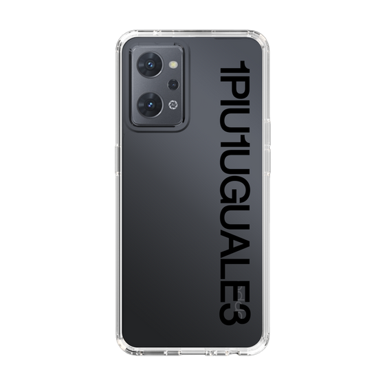 Slim Protection Case for OPPO Reno7 A［ 1PIU1UGUALE3 - Logo - Black ］