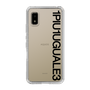 Slim Protection Case for SHARP AQUOS wish2［ 1PIU1UGUALE3 - Logo - Black ］