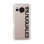 Slim Protection Case for SHARP AQUOS sense7［ 1PIU1UGUALE3 - Logo - Black ］