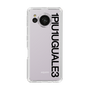Slim Protection Case for SHARP AQUOS sense7［ 1PIU1UGUALE3 - Logo - Black ］