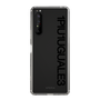 Slim Protection Case for SONY Xperia 1 II［ 1PIU1UGUALE3 - Logo - Black ］