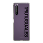 Slim Protection Case for SONY Xperia 1 II［ 1PIU1UGUALE3 - Logo - Black ］