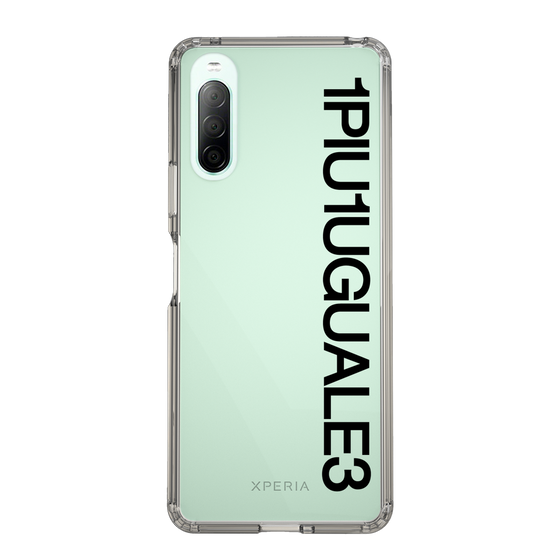 Slim Protection Case for SONY Xperia 10 II［ 1PIU1UGUALE3 - Logo - Black ］