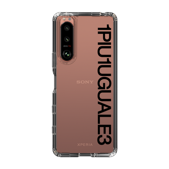 Slim Protection Case for SONY Xperia 5 III［ 1PIU1UGUALE3 - Logo - Black ］