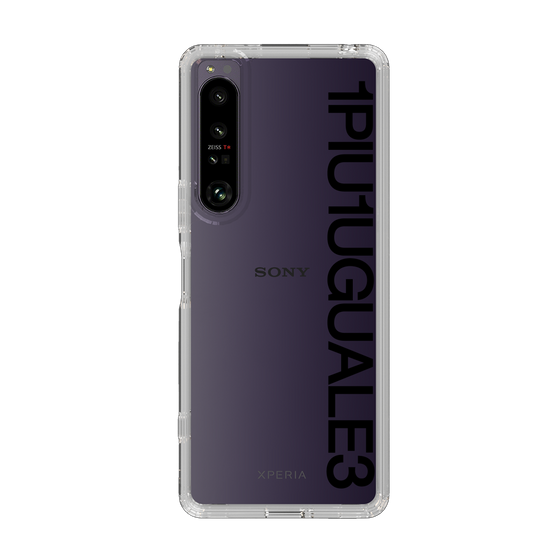 Slim Protection Case for SONY Xperia 1 IV［ 1PIU1UGUALE3 - Logo - Black ］