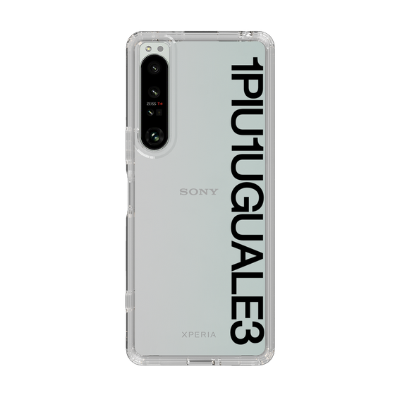 Slim Protection Case for SONY Xperia 1 IV［ 1PIU1UGUALE3 - Logo - Black ］