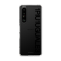 Slim Protection Case for SONY Xperia 1 III［ 1PIU1UGUALE3 - Logo - Black ］