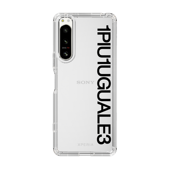 Slim Protection Case for SONY Xperia 5 IV［ 1PIU1UGUALE3 - Logo - Black ］