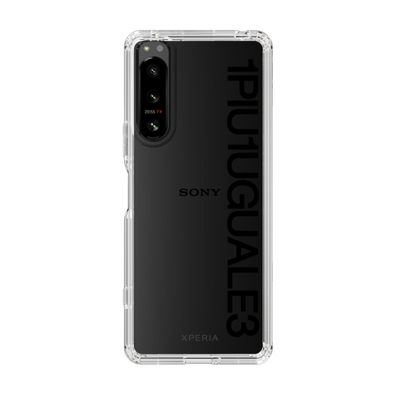 Slim Protection Case for SONY Xperia 5 IV［ 1PIU1UGUALE3 - Logo - Black ］