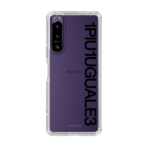 Slim Protection Case for SONY Xperia 5 IV［ 1PIU1UGUALE3 - Logo - Black ］