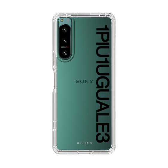 Slim Protection Case for SONY Xperia 5 IV［ 1PIU1UGUALE3 - Logo - Black ］