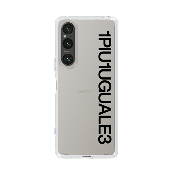Slim Protection Case for SONY Xperia 1 V［ 1PIU1UGUALE3 - Logo - Black ］