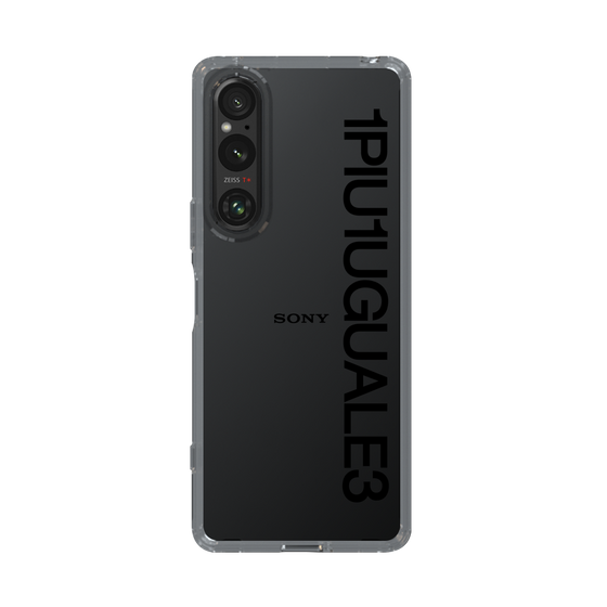 Slim Protection Case for SONY Xperia 1 V［ 1PIU1UGUALE3 - Logo - Black ］
