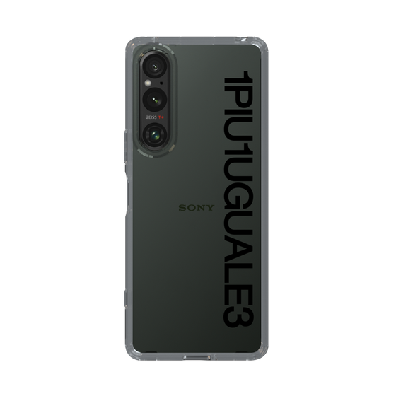Slim Protection Case for SONY Xperia 1 V［ 1PIU1UGUALE3 - Logo - Black ］