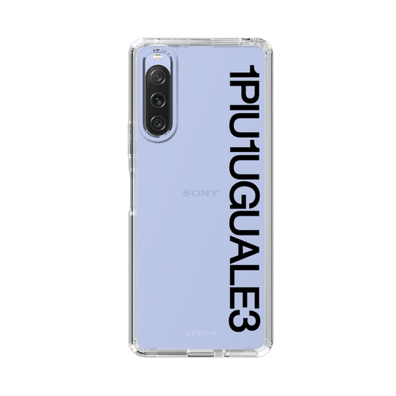 Slim Protection Case for SONY Xperia 10 V［ 1PIU1UGUALE3 - Logo - Black ］