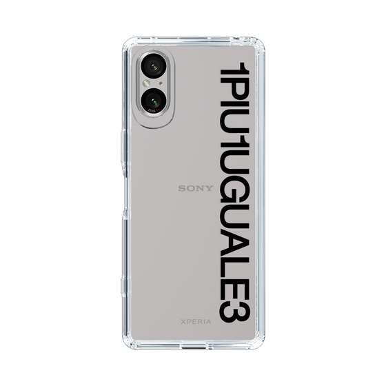 Slim Protection Case for SONY Xperia 5 V［ 1PIU1UGUALE3 - Logo - Black ］