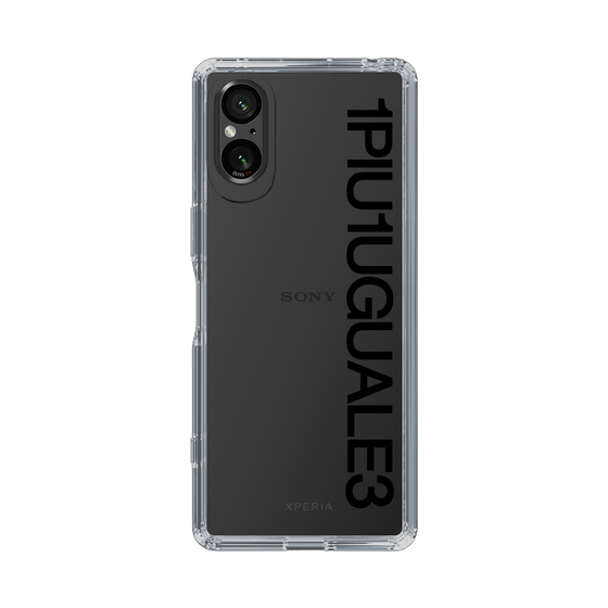 Slim Protection Case for SONY Xperia 5 V［ 1PIU1UGUALE3 - Logo - Black ］