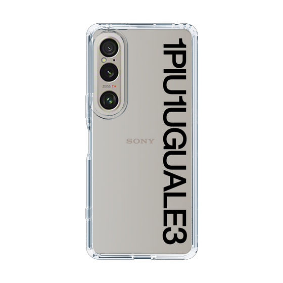 Slim Protection Case for SONY Xperia 1 VI［ 1PIU1UGUALE3 - Logo - Black ］