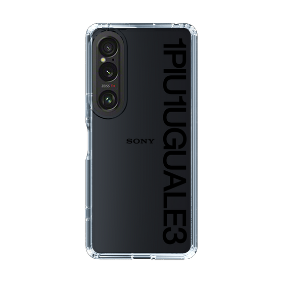 Slim Protection Case for SONY Xperia 1 VI［ 1PIU1UGUALE3 - Logo - Black ］