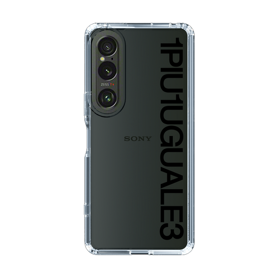 Slim Protection Case for SONY Xperia 1 VI［ 1PIU1UGUALE3 - Logo - Black ］
