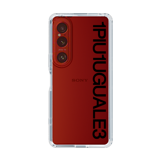 Slim Protection Case for SONY Xperia 1 VI［ 1PIU1UGUALE3 - Logo - Black ］