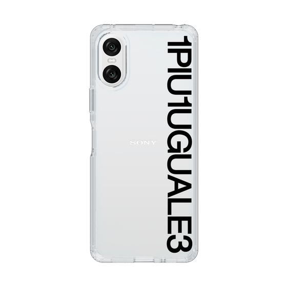 Slim Protection Case for SONY Xperia 10 VI［ 1PIU1UGUALE3 - Logo - Black ］