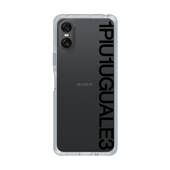 Slim Protection Case for SONY Xperia 10 VI［ 1PIU1UGUALE3 - Logo - Black ］