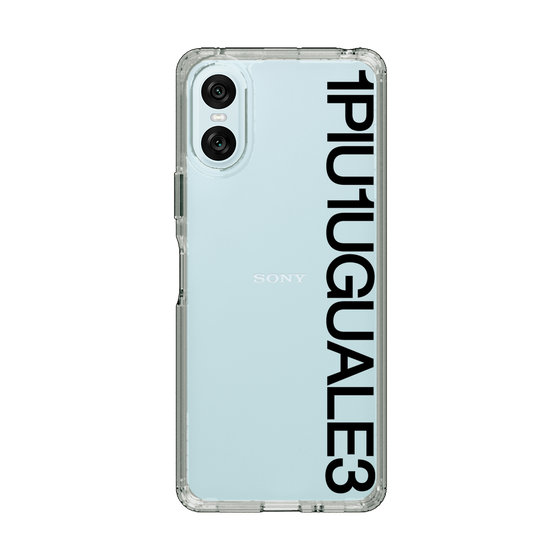 Slim Protection Case for SONY Xperia 10 VI［ 1PIU1UGUALE3 - Logo - Black ］