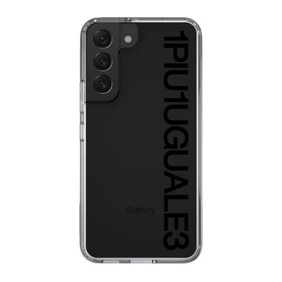 Slim Protection Case for Samsung Galaxy S22［ 1PIU1UGUALE3 - Logo - Black ］