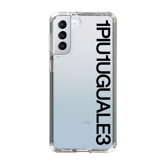 Slim Protection Case for Samsung Galaxy S21+ 5G［ 1PIU1UGUALE3 - Logo - Black ］