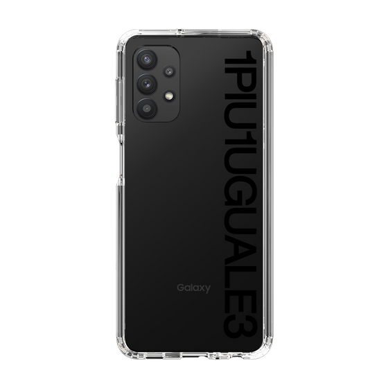 Slim Protection Case for Samsung Galaxy A32 5G［ 1PIU1UGUALE3 - Logo - Black ］