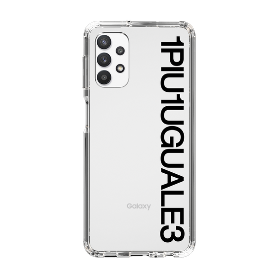 Slim Protection Case for Samsung Galaxy A32 5G［ 1PIU1UGUALE3 - Logo - Black ］