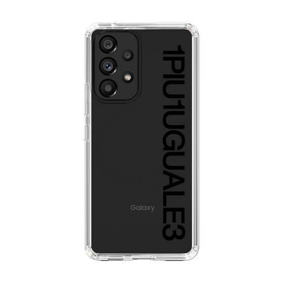 Slim Protection Case for Samsung Galaxy A53 5G［ 1PIU1UGUALE3 - Logo - Black ］