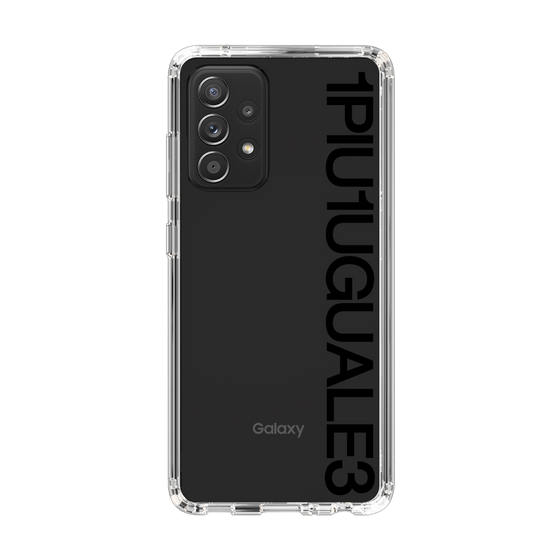 Slim Protection Case for Samsung Galaxy A52 5G［ 1PIU1UGUALE3 - Logo - Black ］