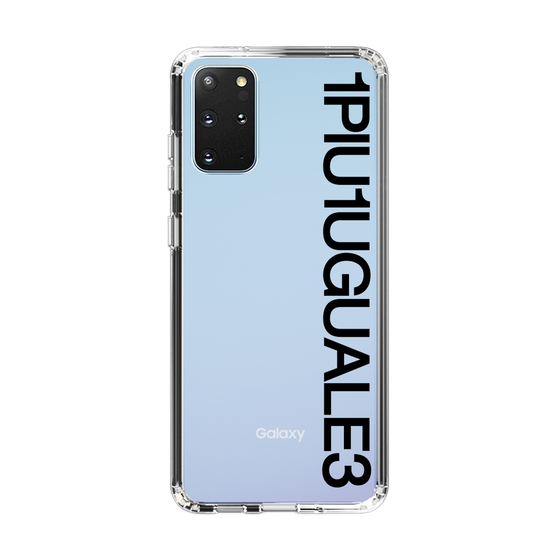 Slim Protection Case for Samsung Galaxy S20+［ 1PIU1UGUALE3 - Logo - Black ］