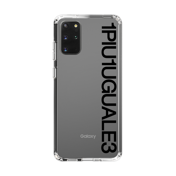 Slim Protection Case for Samsung Galaxy S20+［ 1PIU1UGUALE3 - Logo - Black ］