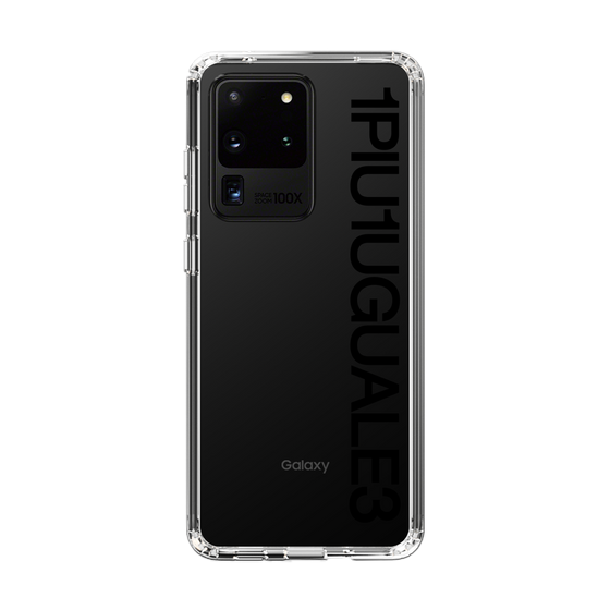 Slim Protection Case for Samsung Galaxy S20 Ultra［ 1PIU1UGUALE3 - Logo - Black ］