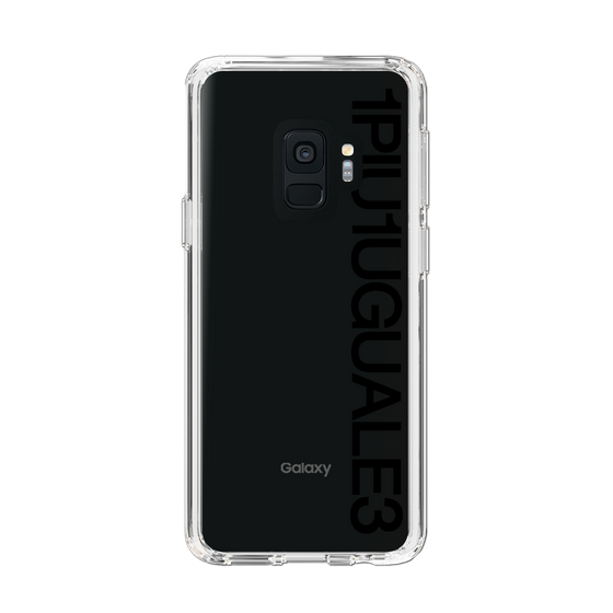 Slim Protection Case for Samsung Galaxy S9［ 1PIU1UGUALE3 - Logo - Black ］