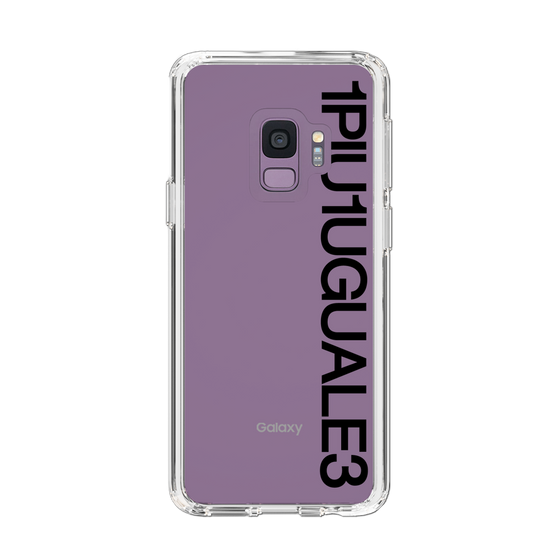 Slim Protection Case for Samsung Galaxy S9［ 1PIU1UGUALE3 - Logo - Black ］