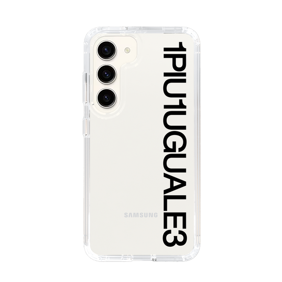Slim Protection Case for Samsung Galaxy S23［ 1PIU1UGUALE3 - Logo - Black ］