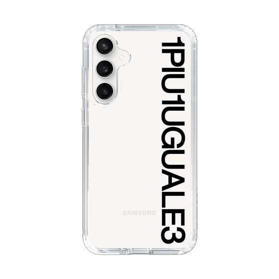 Slim Protection Case for Samsung Galaxy S23 FE［ 1PIU1UGUALE3 - Logo - Black ］