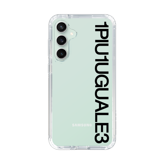 Slim Protection Case for Samsung Galaxy S23 FE［ 1PIU1UGUALE3 - Logo - Black ］