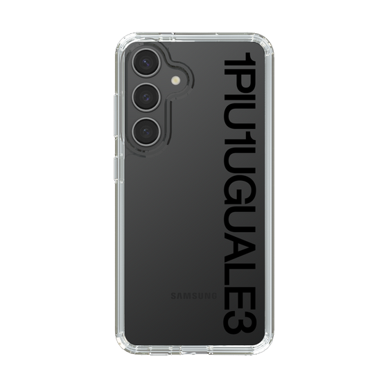 Slim Protection Case for Samsung Galaxy S24［ 1PIU1UGUALE3 - Logo - Black ］