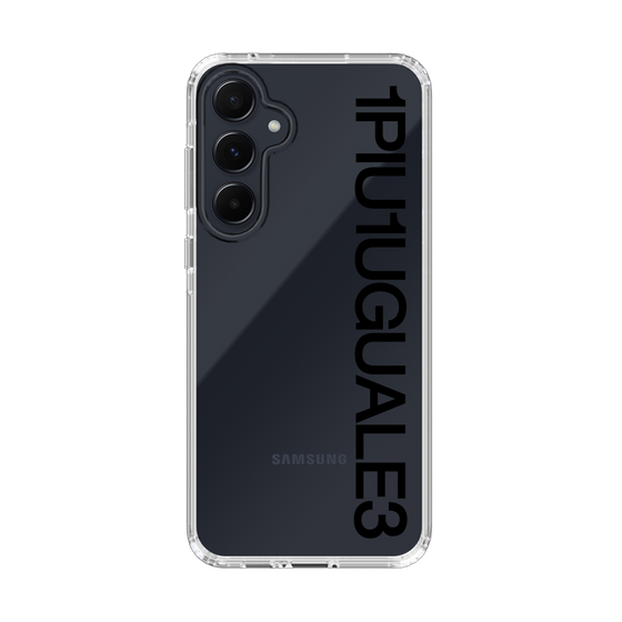 Slim Protection Case for Samsung Galaxy A55［ 1PIU1UGUALE3 - Logo - Black ］