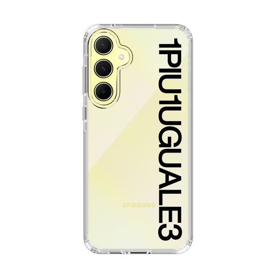 Slim Protection Case for Samsung Galaxy A55［ 1PIU1UGUALE3 - Logo - Black ］