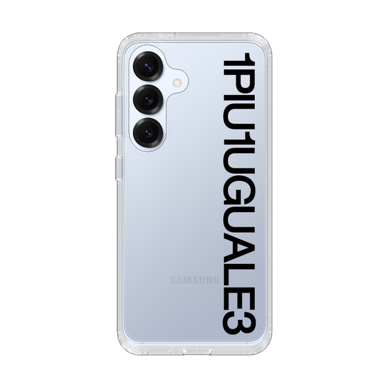 Slim Protection Case for Samsung Galaxy S25［ 1PIU1UGUALE3 - Logo - Black ］