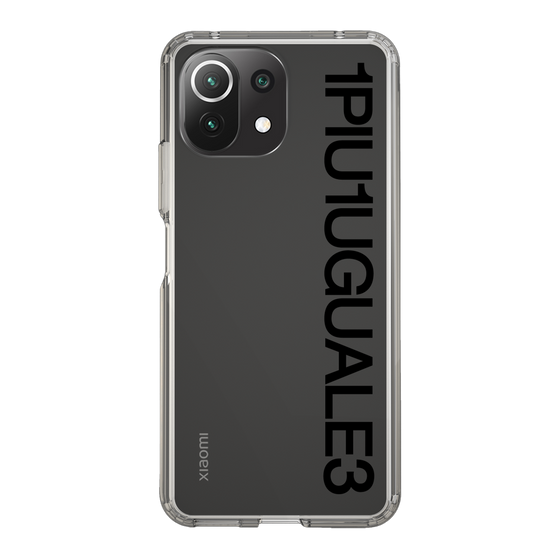 Slim Protection Case for Xiaomi Mi 11 Lite 5G［ 1PIU1UGUALE3 - Logo - Black ］